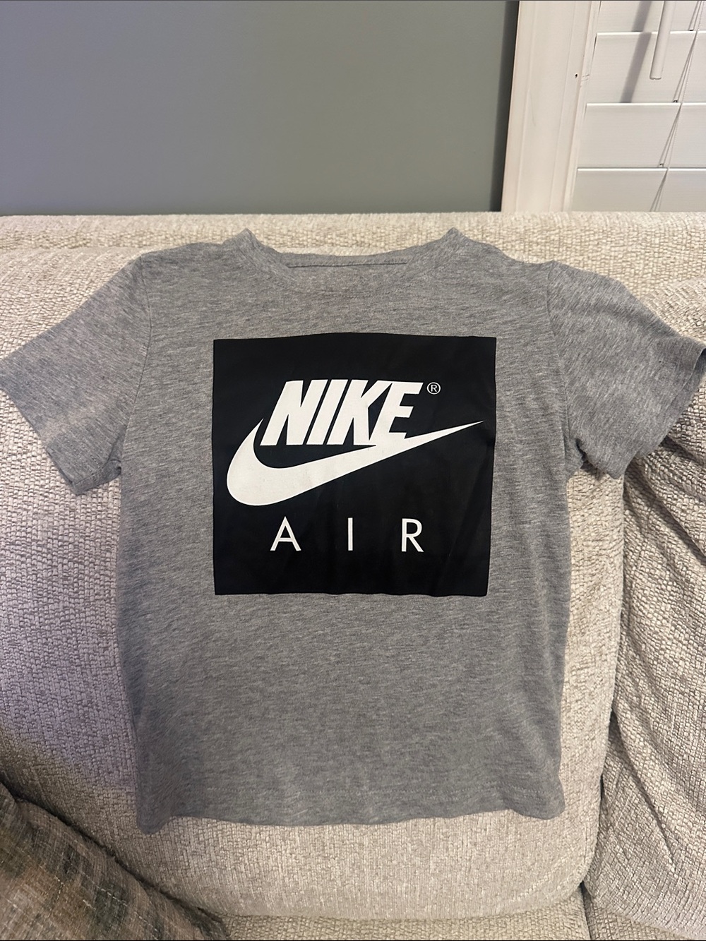 Nike Grey Tee with Black & White AIR Logo